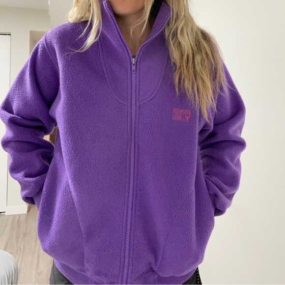 Purple thrifted zip up fleece - Picture 1 of 4